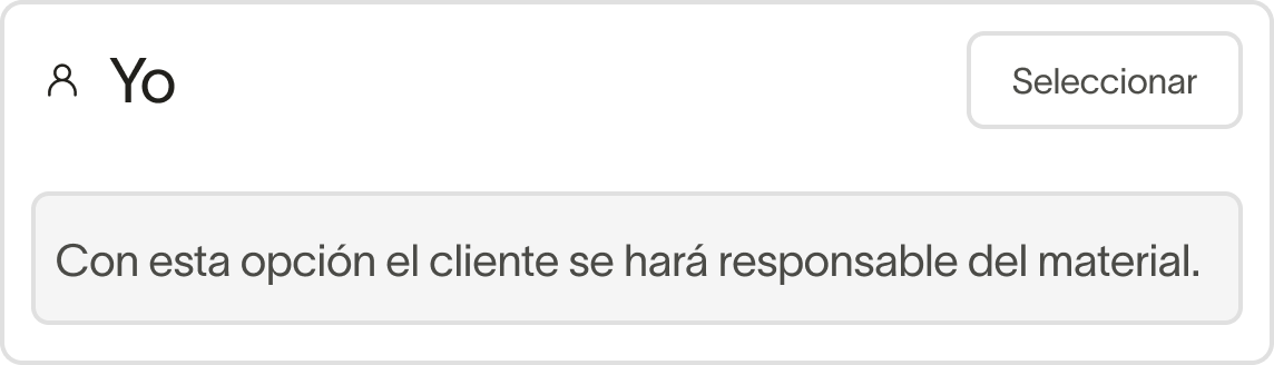 Yo proporcionaré el material